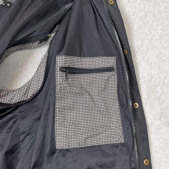 FootJoy DryJoy Mens M Full Zip Jacket Houndstooth Pattern Convertible Vest - Picture 10 of 12